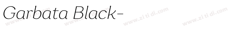 Garbata Black字体转换